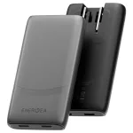 Fali töltő Energea TravelWorld Edge 65W 2xUSB-C PD/PPS/QC3.0 (US/UK/EU) grafit