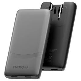   Fali töltő Energea TravelWorld Edge 65W 2xUSB-C PD/PPS/QC3.0 (US/UK/EU) grafit