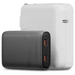 Fali töltő Energea TravelWorld Edge 65W 2xUSB-C PD/PPS/QC3.0 (US/UK/EU) grafit