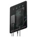 Fali töltő Energea TravelWorld Edge 65W 2xUSB-C PD/PPS/QC3.0 (US/UK/EU) grafit