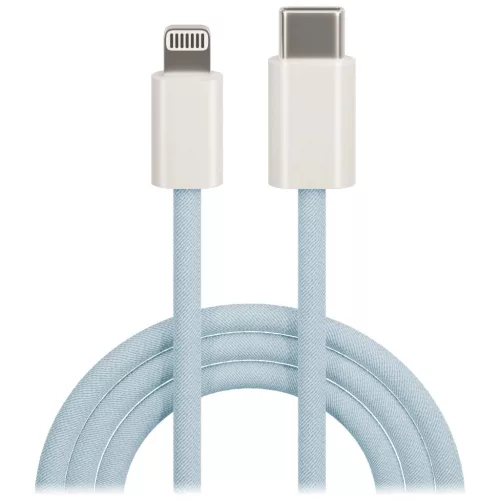 Maxlife MXUC-06 USB-C–Lightning kábel 20W 1,0 m kék nylon