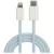 Maxlife MXUC-06 USB-C–Lightning kábel 20W 1,0 m kék nylon