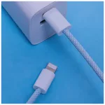 Maxlife MXUC-06 USB-C–Lightning kábel 20W 1,0 m kék nylon