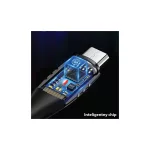 USAMS Braided U-Tone microUSB kábel 1.2m Power-off 2A Fast Charging fekete SJ346USB01 (US-SJ346)