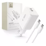 TECH-PROTECT NC45W-GAN hálózati töltő PD 45W + TYPE-C kábel fehér