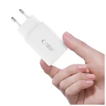 TECH-PROTECT NC45W-GAN hálózati töltő PD 45W + TYPE-C kábel fehér