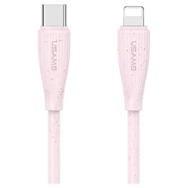   Kábel USAMS Green Series SJ717 30W USB-C to Lightning 1m rózsaszín