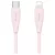 Kábel USAMS Green Series SJ717 30W USB-C to Lightning 1m rózsaszín