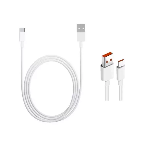 Xiaomi eredeti USB-C adatkábel 4A 1m fehér (nagy kiszerelés)