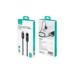 USAMS USB-C to Lightning kábel 30W 1,2m Zinc Alloy gyors töltésű adatkábel Meteor Series SJ743USB0