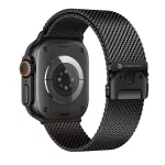 Forcell F-Design FA11 szíj acél csattal Apple Watch (38/40/41 mm) készülékhez fekete