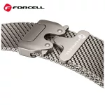 Forcell F-Design FA11 szíj acél csattal Apple Watch (38/40/41 mm) készülékhez fekete