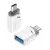 XO NB256B OTG USB–USB-C adapter fehér