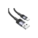 USAMS USB-A to USB-C adatkábel 3A 1,2m alumínium ötvözet SY Series SJ718USB01 (US-SJ718)