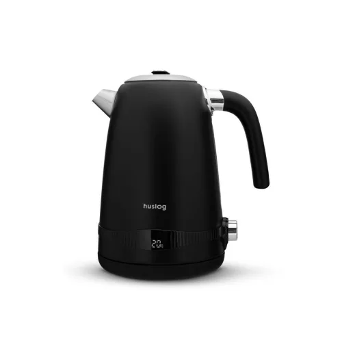 Huslog Retro vízforraló hőmérséklet-szabályozással, 1,7 l, 2200 W, fekete