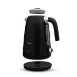 Huslog Retro vízforraló hőmérséklet-szabályozással, 1,7 l, 2200 W, fekete