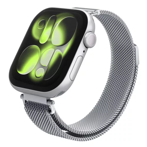 SPIGEN WBM4 Apple Watch szíj 8/9/10/11/SE (40/41/42 mm) készülékhez ezüst