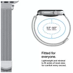 SPIGEN WBM4 Apple Watch szíj 8/9/10/11/SE (40/41/42 mm) készülékhez ezüst