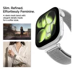 SPIGEN WBM4 Apple Watch szíj 8/9/10/11/SE (40/41/42 mm) készülékhez ezüst