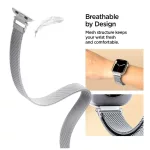 SPIGEN WBM4 Apple Watch szíj 8/9/10/11/SE (40/41/42 mm) készülékhez ezüst
