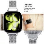 SPIGEN WBM4 Apple Watch szíj 8/9/10/11/SE (40/41/42 mm) készülékhez ezüst
