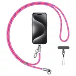 Usams SJ746 30W USB-C–Lightning 1,2 m telefontartó pánt töltőkábel, rózsaszín