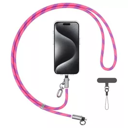   Usams SJ746 30W USB-C–Lightning 1,2 m telefontartó pánt töltőkábel, rózsaszín