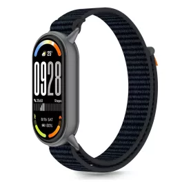   TECH-PROTECT NYLON STRIPE Xiaomi okos karkötő 8 / 9 / 10 / NFC fekete/narancs
