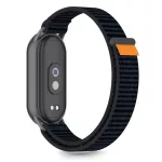 TECH-PROTECT NYLON STRIPE Xiaomi okos karkötő 8 / 9 / 10 / NFC fekete/narancs