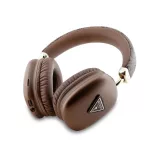 Guess PU Leather 4G Triangle Logo vezeték nélküli fejhallgató barna