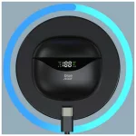 Blue Star T60 TWS vezeték nélküli fülhallgató, fekete