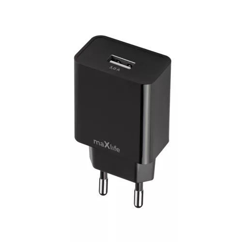 Maxlife MXTC-11 töltő 1x USB-A 3A fekete