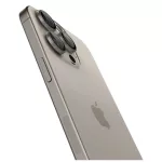 Kameravédő SPIGEN OPTIK PRO GLAS.TR „EZ FIT” Kameravédő 2-PACK iPhone 14 Pro / Max / 15 Pro / Max / 16 Pro / Max / 17 Pro / Max készülékhez természetes titán