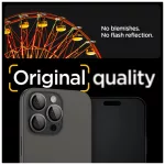 Kameravédő SPIGEN OPTIK PRO GLAS.TR „EZ FIT” Kameravédő 2-PACK iPhone 14 Pro / Max / 15 Pro / Max / 16 Pro / Max / 17 Pro / Max készülékhez természetes titán
