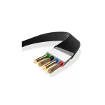 USAMS Behúzható U1 2 az 1-ben kábel 1m (lightning/microUSB) SJ192USB01 (US-SJ192) fekete