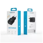 Forever TC-01 1x USB 3A töltő, fekete