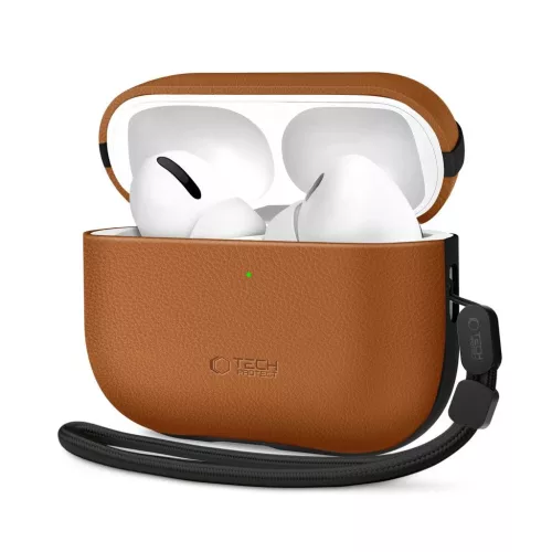 TECH-PROTECT NATURALFIT APPLE AIRPODS PRO 3 tok készülékhez – barna