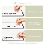 TECH-PROTECT digitális mágneses stylus toll "3" iPad készülékhez fehér