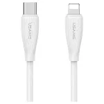 USAMS Green Series SJ717 30W USB-C–Lightning kábel 1 m fehér