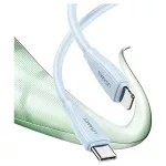 USAMS Green Series SJ717 30W USB-C–Lightning kábel 1 m fehér