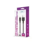 Setty USB-USB-C kábel 1,0 m 3A fekete