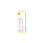 USAMS Fonott U33 Lightning kábel 1.2m 2A gyors töltés SJ360USB03 (US-SJ360) rózsaszín