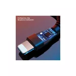 USAMS Fonott U33 Lightning kábel 1.2m 2A gyors töltés SJ360USB03 (US-SJ360) rózsaszín
