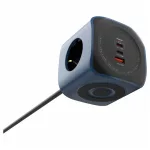 Cellline Dugólapkocka 6in1 2500W USB/2xUSB-C 65W kék