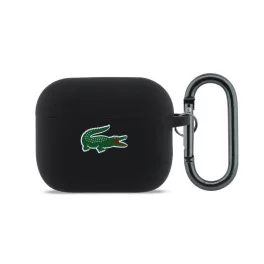   Lacoste Liquid Silicone Croc Logo tok AirPods Pro 3 készülékhez fekete