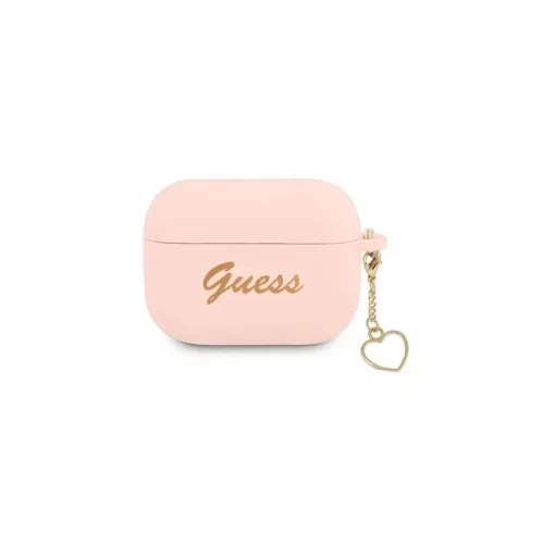 CG MOBILE GUESS CHARMS HEART szilikon tok (telefondísz) RÓZSASZÍN Apple AirPods Pro (GUAPLSCHSP)