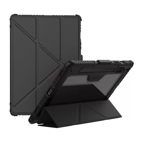 Nillkin Bumper PRO védőállványos, többszögű tok Samsung Galaxy Tab S9/S10 FE készülékhez fekete