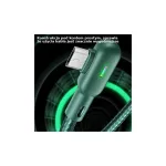 USAMS U57 ferde kábel MicroUSB 1.2m 2A SJ458USB02 (US-SJ458) zöld