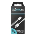 OBAL:ME Super Fast USB-C/USB-C fonott kábel 100W 1m fehér