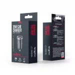 Maxlife MXCC-05 PD QC 35W autós töltő 1× USB-C, 1× USB, fekete